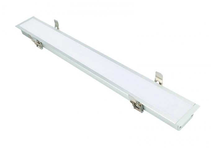 A iluminação linear branca morna do diodo emissor de luz de Dimmable, surge a iluminação montada do escritório do diodo emissor de luz