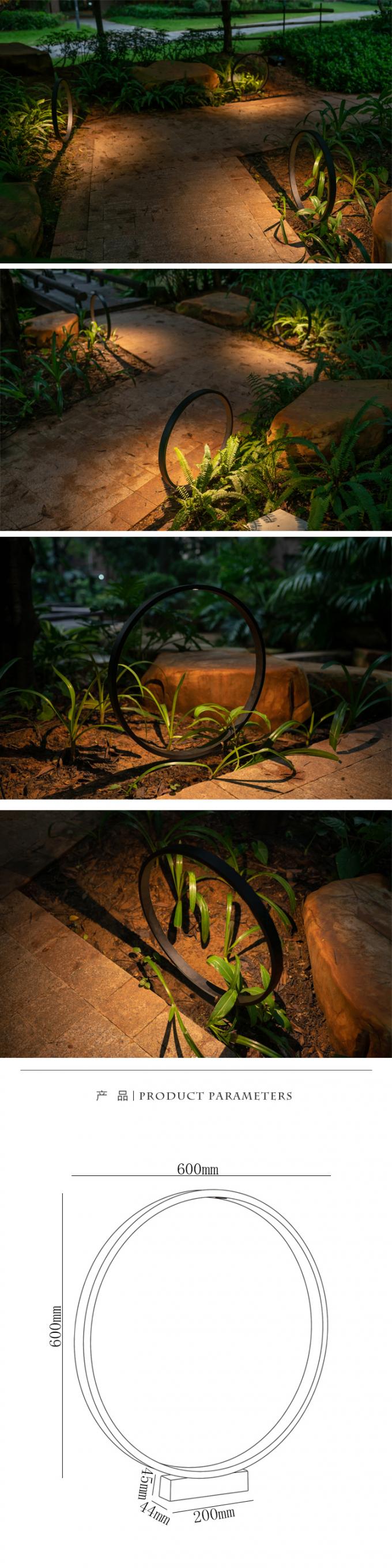 lâmpada natural do gramado do diodo emissor de luz do branco 100-240V, lâmpada do jardim do diodo emissor de luz do ângulo de feixe 360