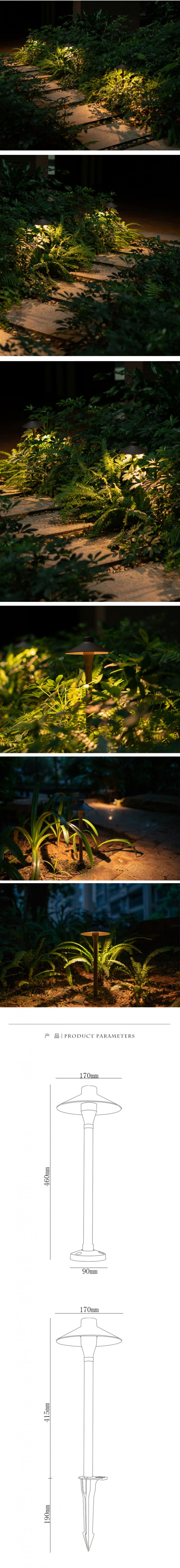 iluminação exterior da paisagem da ESPIGA 100-240V, luzes mornas do jardim do diodo emissor de luz do branco