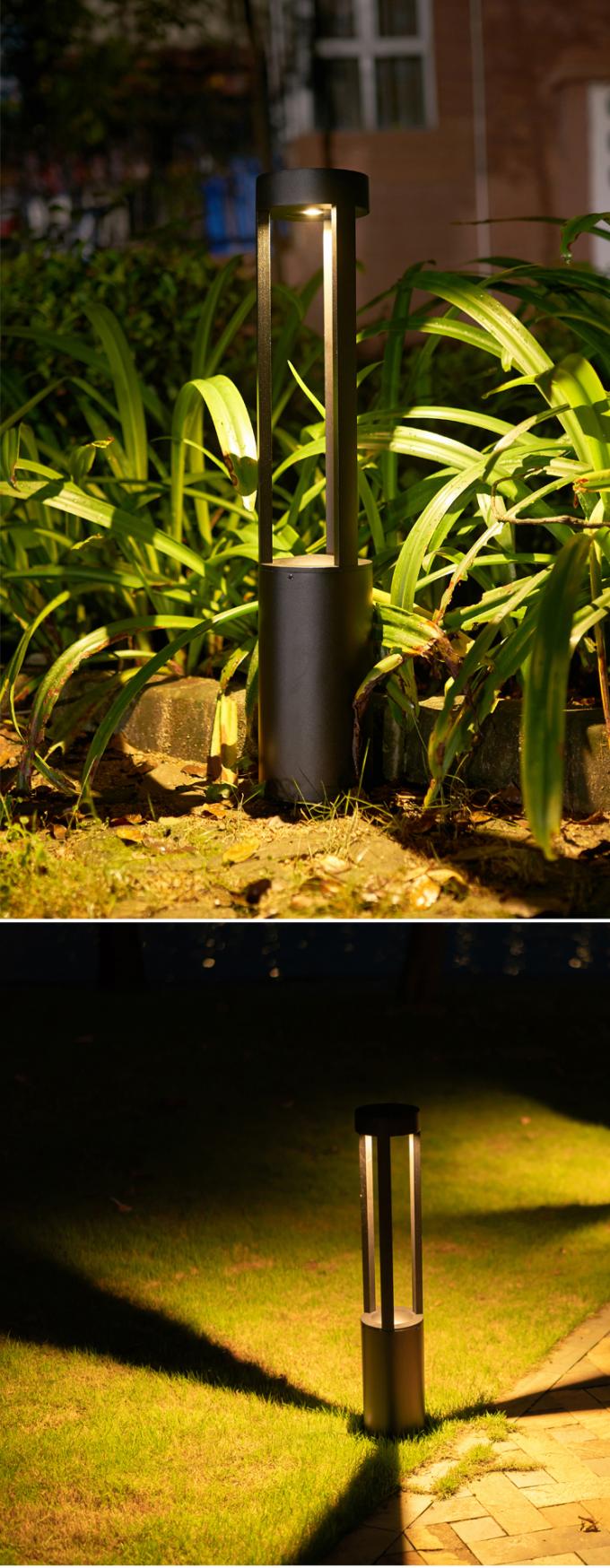 Lâmpada do gramado do diodo emissor de luz da liga de alumínio para o jardim exterior do gramado que ilumina 12W/24W