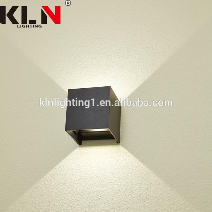 o alumínio 3W esfrega a lâmpada escura da luz da parede do diodo emissor de luz do quadrado moderna
