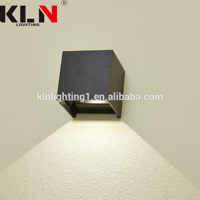 o alumínio 3W esfrega a lâmpada escura da luz da parede do diodo emissor de luz do quadrado moderna