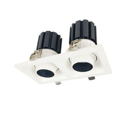 China Diodo emissor de luz Downlights branco/do preto Dimmable do quadrado com duas cabeças AC100-240V fornecedor